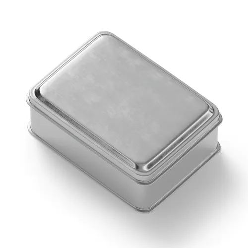 Rectangular Tin Box Mockup